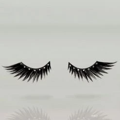 FXCOSPLAY Black With Diamonds Jewlery Eyelashes 9392