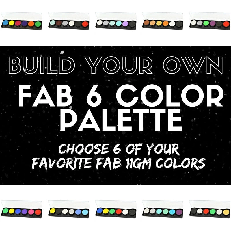FXCOSPLAY Face & Body Paint Build Your Own 6 Color FAB Palette 1 FXCOSPLAY Face & Body Paint Build Your Own 6 Color FAB Palette
