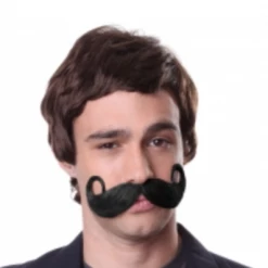 FXCOSPLAY Mustaches & Beards Large Curly Mustache 939