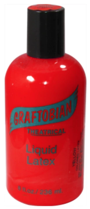 Red Graftobian Liquid Latex 8oz 1 Red Graftobian Liquid Latex 8oz