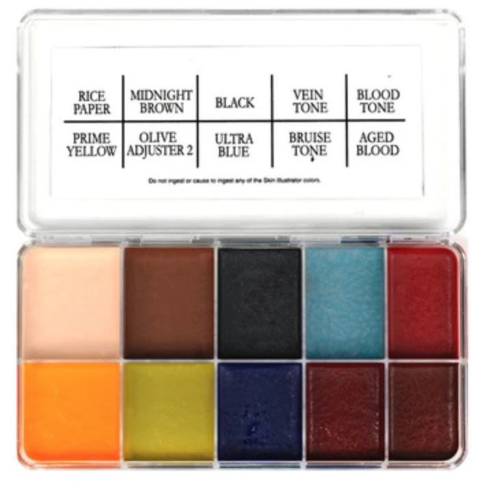 FXCOSPLAY Special FX Makeup Skin Illustrator Zombie Palette 1 FXCOSPLAY Special FX Makeup Skin Illustrator Zombie Palette