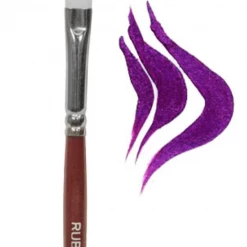 Ruby Red Small Filbert Brush