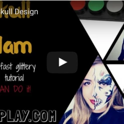 Silly Farm Day Of The Dead FAB 6-Color Palette Face & Body Paint 5 Silly Farm Day Of The Dead FAB 6-Color Palette Face & Body Paint