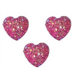 Silly Farm Supplies Pink Confetti Hearts Bling Bag- 40 Per Bag
