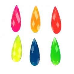 Silly Farm Supplies Glitter & Bling Neon Gumdrop Assortment Bling Bag- 36 Per Bag Approximately