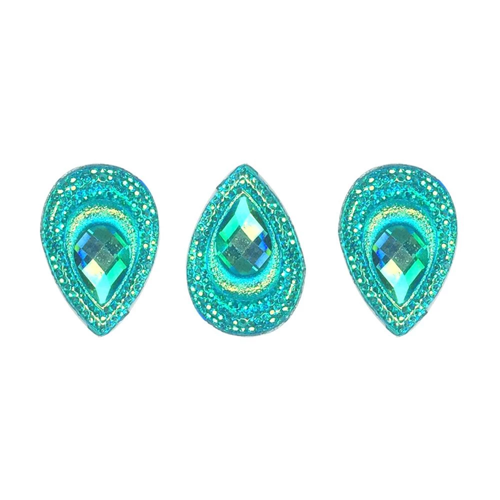 Silly Farm Supplies Large Teal Teardrop Bling Bag- 100 Per Bag Glitter & Bling 1 Silly Farm Supplies Large Teal Teardrop Bling Bag- 100 Per Bag Glitter & Bling