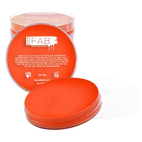 Silly Farm Bright Orange FAB Paint Face & Body Paint 2 Silly Farm Bright Orange FAB Paint Face & Body Paint