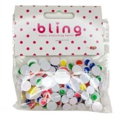 Silly Farm Supplies Googly Eyes Multi-Color Assorted Bag (125 Per Bag) Glitter & Bling