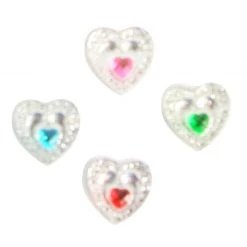 Silly Farm Supplies Double Heart Crystal Bling Bag- 40 Per Bag