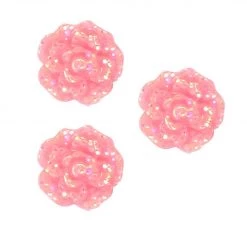 Silly Farm Supplies Pink Glitter Rose Bling Bag (12 Per Bag) Glitter & Bling