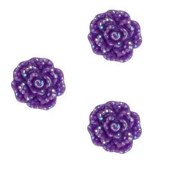 Silly Farm Supplies Purple Glitter Rose Bling Bag (12 Per Bag) Glitter & Bling