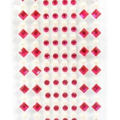 Silly Farm Supplies Glitter & Bling Fuchsia Crystal And Pearls Bling Bag- 272 Pieces