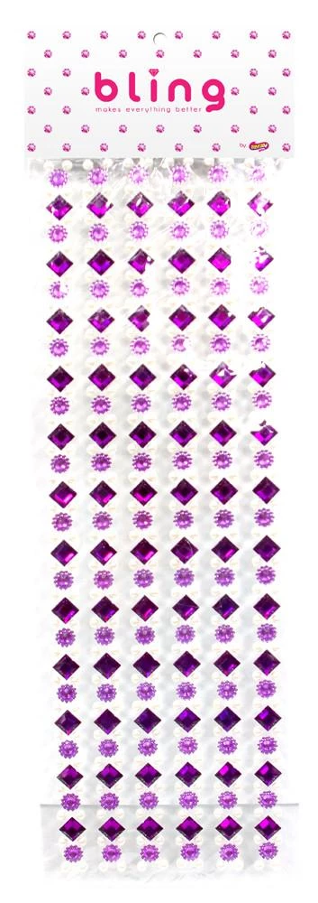 Silly Farm Supplies Purple Crystal And Flower Bling Bag- 462 Pieces Glitter & Bling 1 Silly Farm Supplies Purple Crystal And Flower Bling Bag- 462 Pieces Glitter & Bling