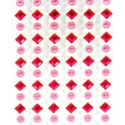 Silly Farm Supplies Pink Crystal And Flower Bling Bag- 462 Pieces