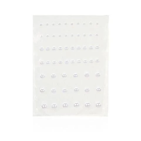 Silly Farm Supplies White Adhesive Pearls W/ Flat Back- 58 Pieces 1 Silly Farm Supplies White Adhesive Pearls W/ Flat Back- 58 Pieces