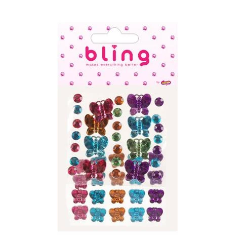 Silly Farm Supplies Rainbow Butterfly Bling Pack- 49 Self- Adhesive Assorted Sizes Glitter & Bling 1 Silly Farm Supplies Rainbow Butterfly Bling Pack- 49 Self- Adhesive Assorted Sizes Glitter & Bling