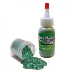 Silly Farm Grass Green Mama Clown Glitter