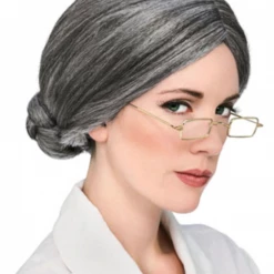 FXCOSPLAY Old Lady Wig