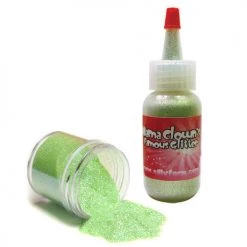 Silly Farm Glitter & Bling Pastel Green Mama Clown Glitter